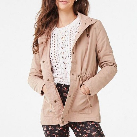 Forever 21 Hooded Utility Jacket - Picture 4 of 16